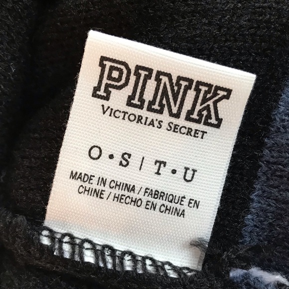 Y2K Victoria’s Secret PINK Nation PomPom Winter Hat Beanie. - Picture 4 of 5